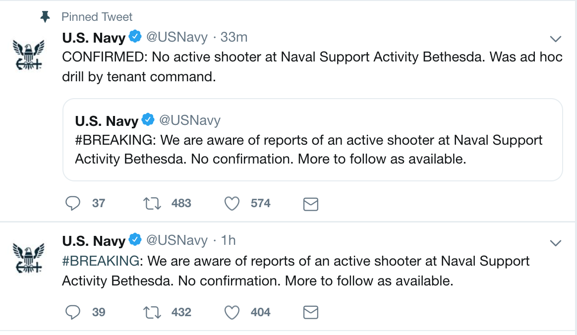 Active shooter drill at Walter Reed Military Hospital Creates Real ...